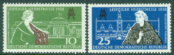 DDR - M  649-650 Leipzigs höstmässa, 2 kpl **