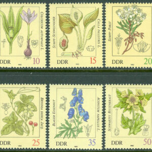 DDR – M 2691-2696 Giftiga växter, 6 kpl **