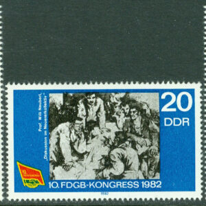 DDR – M 2699-2701 Fria tyska fackförbundets kongress, 3 kpl **