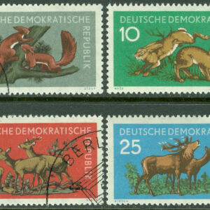 DDR – M  737-740 Naturskydd, 4 ol stpl