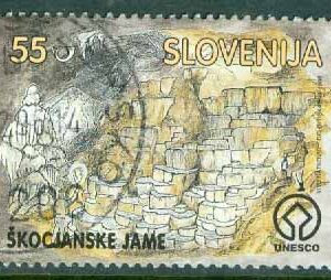 Slovenien – M  166 Turism. Skocjans höjder, 1 kpl stpl