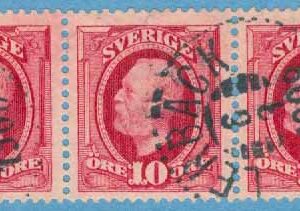 F   54 LERBÄCK 6.3 1908 (femstrip)  T län