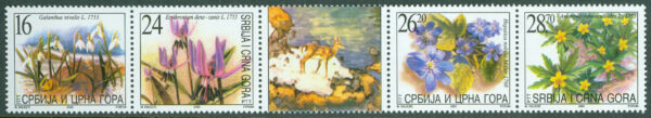 Jugoslavien - M 3116-3119 Förebud om vår, 5-strip kpl **