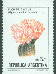 Argentina – M 1855 Argentinska blommor, 1 kpl **