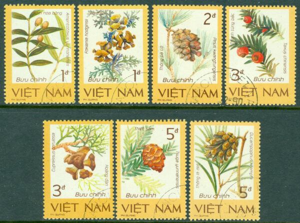 Vietnam - M 1760-1766 Sällsynta växter, 7 kpl stpl