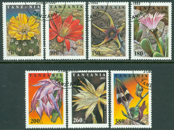 Tanzania - M 2160-2166 Kaktusar, 7 kpl stpl