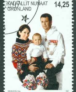 Grönland – F  470 Kronprinsfamiljen, 1 kpl stpl