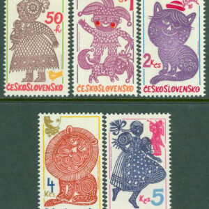 Tjeckoslovakien – M 2578-2582 Olika motiv, 5 kpl **