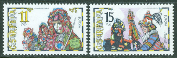 Tjeckien - M  182-183 Europa 1998. Nationella fester och helgdagar, 2 kpl **