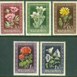 Ungern – M 1112-1116 Ungersk flora, 5 kpl **