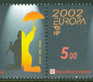 Kroatien – M  610-611 Europa 2002. Cirkus, par kpl **