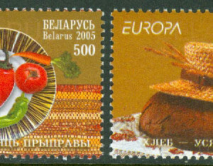 Belarus – M  593-594 Europa 2005. Gastronomi, 2 kpl **