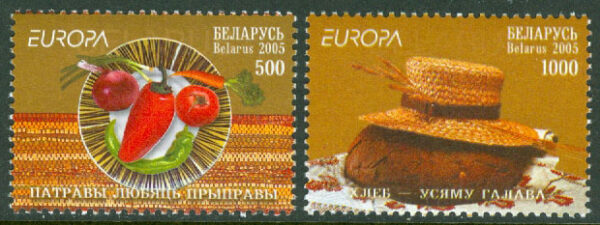 Belarus - M  593-594 Europa 2005. Gastronomi, 2 kpl **