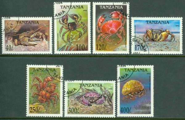 Tanzania - M 1923-1929 Kräftdjur, 6 kpl stpl