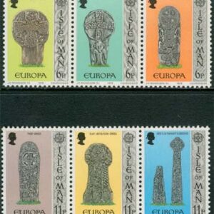 Isle of Man – M  122-127 Europa CEPT 1978 Minnen, 2 st 3-strip kpl **