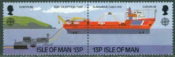 Isle of Man - M  367-368 Europa CEPT 1988. Transport och kommunikation, par **
