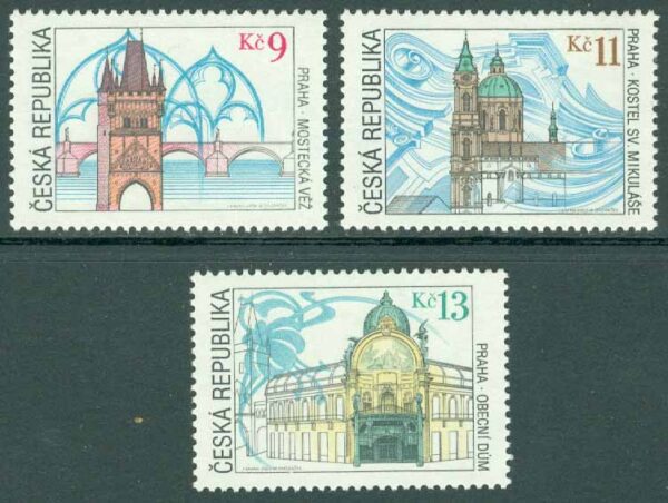 Tjeckien - M  264-266 Hembygdens skönhet, 3 kpl **