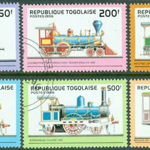 Togo – M 2487-2492 Ånglok, 6 kpl stpl