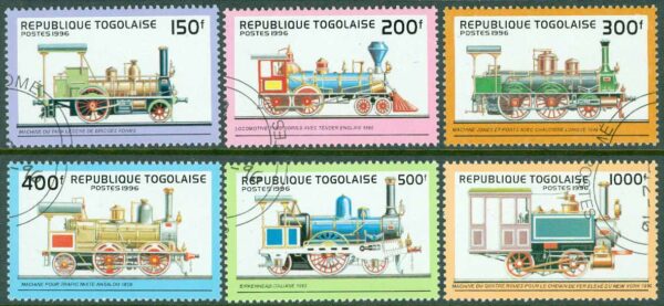 Togo - M 2487-2492 Ånglok, 6 kpl stpl