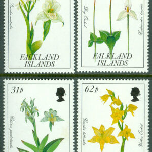 Falkland Islands – M  534-537 Orkidéer, 4 kpl **