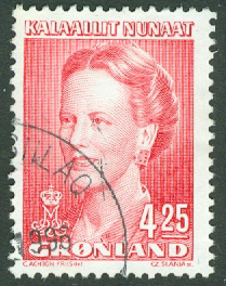 Grönland – F  283 Drottning Margrethe typ IV, 4.25 kr stpl