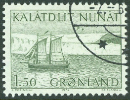 Grönland – F   87 Storbåt, 1 kpl stpl