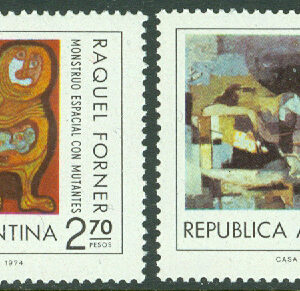Argentina – M 1205-1206 Oljemålningar, 2 kpl **