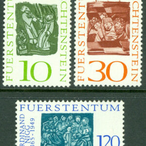 Liechtenstein – M  455-457 Ferdinand Nigg 100 år, 3 kpl **