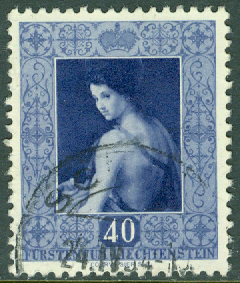 Liechtenstein – M  308 Målningar från furstliga galleriet, 40 Rp stpl