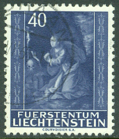 Liechtenstein – M  426 Jul 1964, madonna, 40 Rp stpl