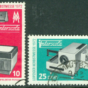 DDR – M 1782-1783 Leipzigs höstmässa 1972, 2 kpl stpl