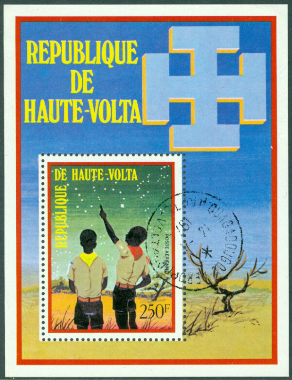 Övre Volta - M BL  15 Scouting, block stpl