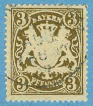 Bayern – M   60 Statsvapen, 3 Pf stpl