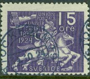 F  213 Världspostföreningen 15 öre stpl