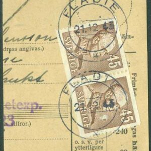 F  282 x 2 FLÄDIE 21.12.43 på klipp  (M/Sk)