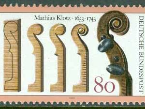Tyskland – M 1688 Mathias Klotz (fiolbyggare) död 250 år, 1 kpl **