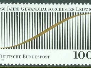 Tyskland – M 1654 Gewandhausorkestern Leipzig 250 år, 1 kpl **