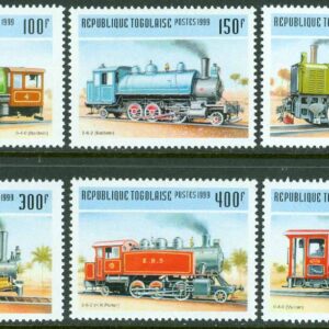 Togo – M 2809-2814 Gamla ånglok, 6 kpl **