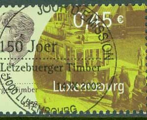 Luxemburg – M 1583 Luxemburgs frimärken 150 år, bilar, spårvagn, 0.45 € stpl