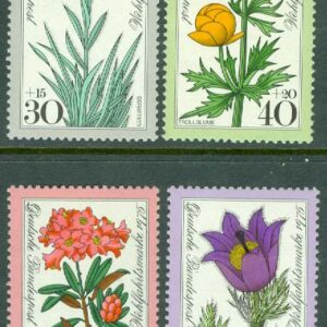 Tyskland – M  867-870 Alpblommor, 4 kpl **