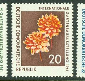 DDR – M  854-856 Int. Trädgårdsutställning, 3 kpl **