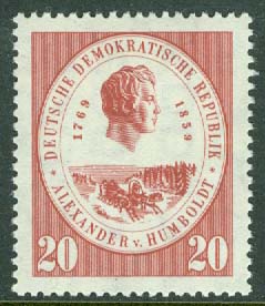 DDR – M  685 A von Humboldt, naturforskare, 20 Pf **