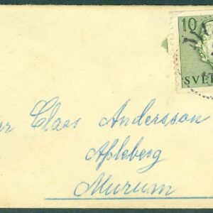 F  399 A på brev stpl MURUM 24.3 1952, ktt  (P/Vg)