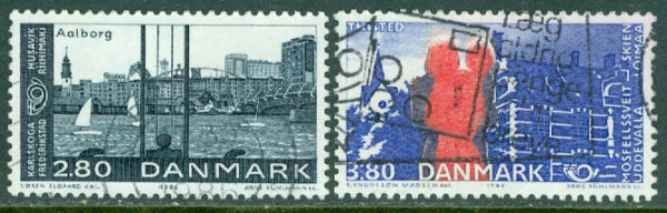 Danmark - F  894-895 Norden VII. Vänorter, 2 kpl stpl