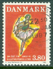 Danmark – F  911 Balettjubileum, 1 kpl stpl