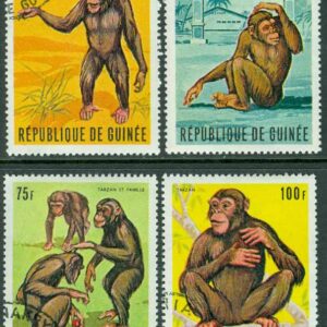Guinea – M  532-535 Apan ”Tarzan”, 4 kpl stpl