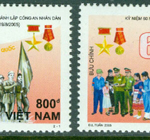 Vietnam – M 3360-3361 Inrikesministeriets trupper 60 år, 2 kpl **