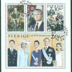 F 1956-1959 Prakt CARL XVI GUSTAF 50 ÅR – STOCKHOLM 30.04.96