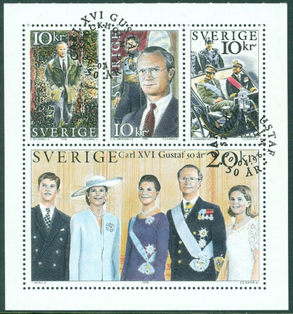 F 1956-1959 Prakt CARL XVI GUSTAF 50 ÅR - STOCKHOLM 30.04.96