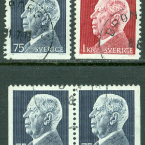 F  796-797 Gustaf VI Adolf, 4 kpl inkl. BB-par stpl